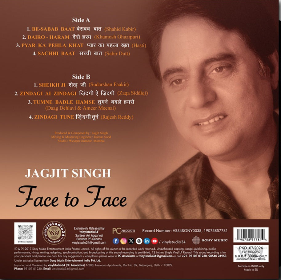 JAGJIT SINGH FACE TO FACE